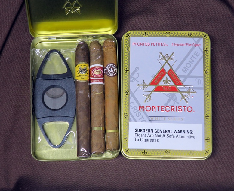 【お試しセット】葉巻3本 ＋ シガーカッター モンテホワイト缶