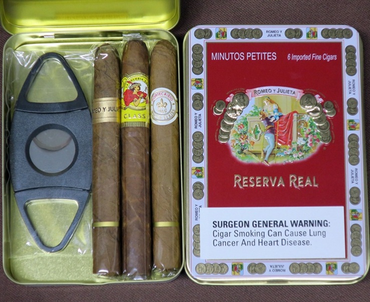 【お試しセット】葉巻3本 ＋ シガーカッター レゼルブ缶